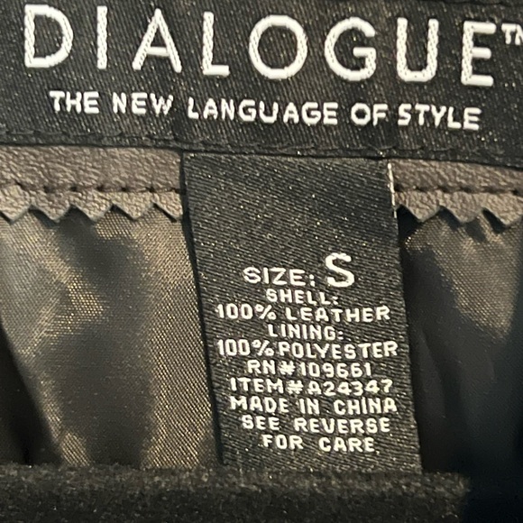 Dialogue Leather Jacket NWT - Picture 13 of 17